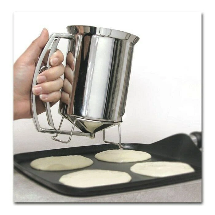 Pancake Batter Dispenser - Stainless Steel -Holds 3 Cups of Batter - Chef Buddy™ - Image 1 of 1
