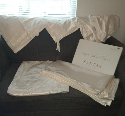 Sábanas y funda nórdica Santas Home 1500 hilos por 10 cm cuadrados seda king Foto 1 de 3