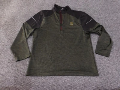 Skechers Performance Pullover Mens 2XL Olive Black Half Zip GOTRAIL Long Sleeve - Image 1 of 4