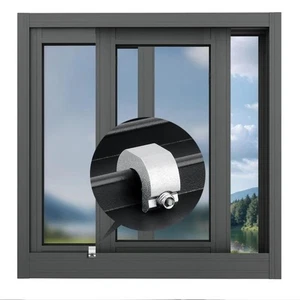1 Set Aluminum Alloy Window Lock Stopper Anti-theft Child Safety Locks~X - Picture 1 of 15