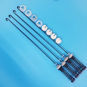 Kit de varilla de suspensión de lavadora Whirlpool W10555290 / W10780044 OEM - Juego de 4 - Imagen 1 de 11