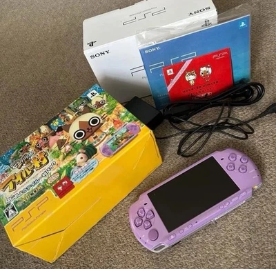 SONY PSP - 3000 Let's Start Airu Village Pack Limited Edition Lilac Purple Game - Image 1 of 4
