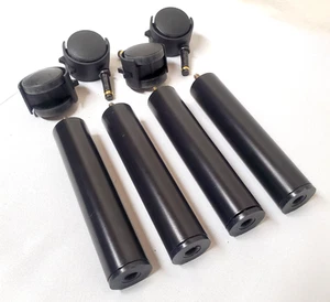 4 Leggett & Platt S-Cape Adjustables 7" Bed Legs Locking Leg Casters Set 01 - Picture 1 of 3