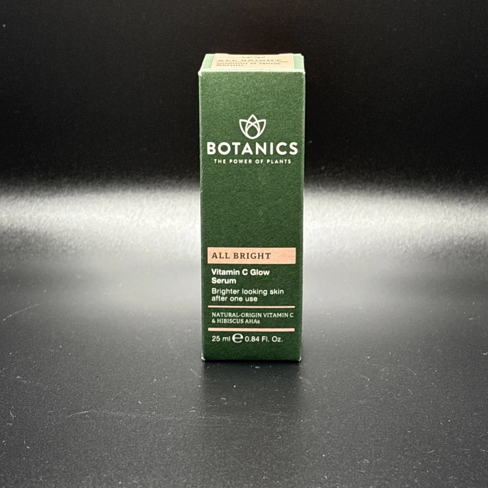 Suero Botanics All Bright Vitamina C Glow 0,84 fl oz nuevo en caja El poder de las plantas Día Foto 1 de 1