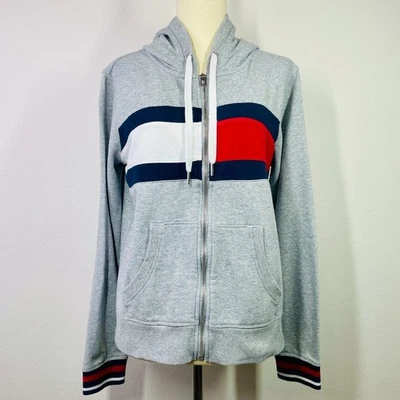 Tommy Hilfiger Sudadera con Capucha Mediana Para Mujer Tommy Hilfiger Cremallera Completa Sudadera con Capucha Mediana Foto 1 de 4