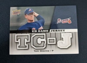 Tom Glavine 2009 Upper Deck UD Game Jersey #GJ-TG Braves