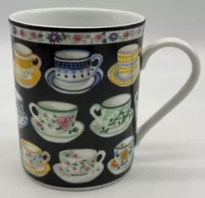 Whittard of Chelsea Cup Fine Porcelain Teatime Tea Cups Mug Navy Blue - Picture 1 of 7