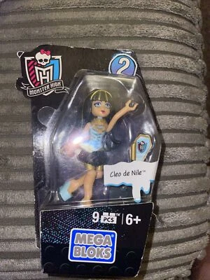 Monster High Mega Bloks CLEO DE NILE Poseable Mini Figure - Collection 2 BNIB - Image 1 of 3