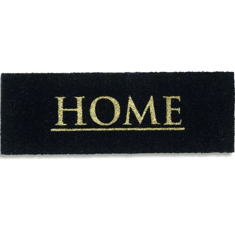 Kokosmatte 26x75cm Fußmatte Schwarz Schmutzfangmatte Türmatte Home Abstreicher - Bild 1 von 1