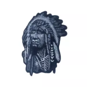 Chief Native American Indian Embroidery Patches Iron On Sew Cloth Jackets - Picture 1 of 2