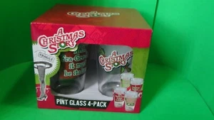 A Christmas Story 4-Pack Pint Glass Set NEW - Picture 1 of 2