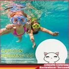 Swim cap cartoon adult waterproof hearing protection bath hat (Princess cat)