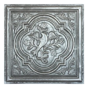 False ceiling tile Suspended Wall Panels 24"x24" PVC PL39 Antique tin 10pcs - Picture 1 of 21
