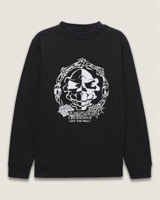 Brand New Kids Vans Mister Sinister Crew Sweatshirt Black Size M(10-12) - Image 1 of 2