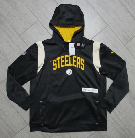 NWT Nike Therma Fleece Athletic Stack Pittsburgh Steelers Pullover Hoodie Sz XL Cover