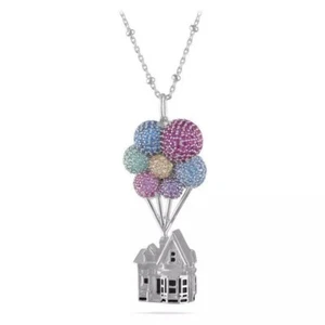 Up House Adventure Pixar Up House Balloons Pendant Necklace 925 Sterling Silver - Picture 1 of 2