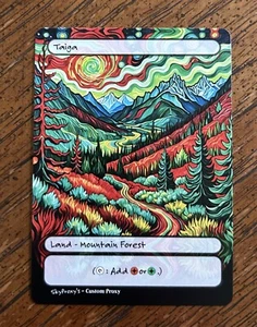 MTG - Taiga - Estilo Van Gogh - Tarjeta para EDH y prueba de juego - Imagen 1 de 1
