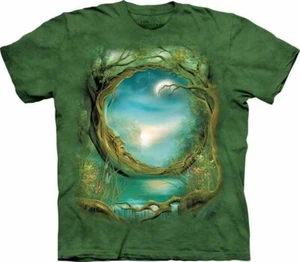 T-Shirt The Mountain Moon Tree Nature Fantasy Erwachsene neu (Sm-3X) - Bild 1 von 3