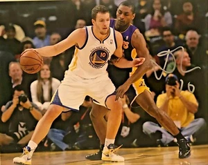 Foto firmada por David Lee de 8x10 Golden State Warriors - Campeón de la NBA  - Imagen 1 de 2