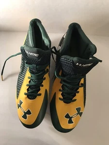 Under Armour Nitro Clutch Fit Yellow Green Football Sport Shoes Cleats Sz 13.5  - Picture 1 of 5