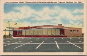 c1950s Oklahoma City OKC Postcard "HOWARD JOHNSON'S RESTAURANT" Curteich Linen - Picture 1 of 2