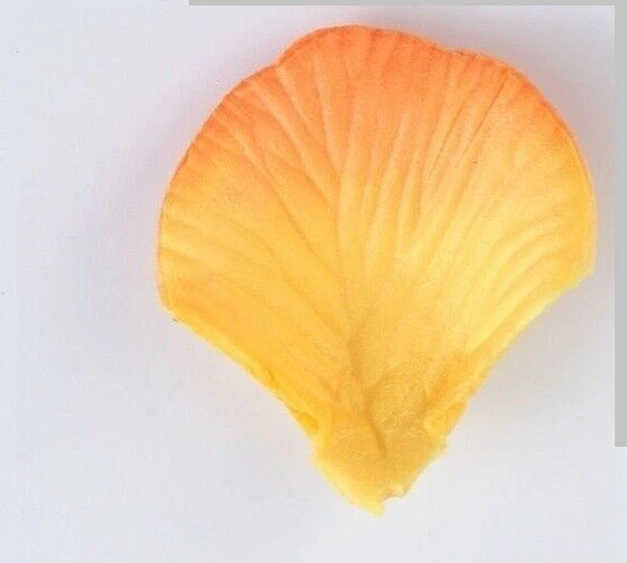 100 - Nuevo - SEDA - PÉTALOS DE ROSA AMARILLO NARANJA - para la isla de la boda, baño Foto 1 de 1