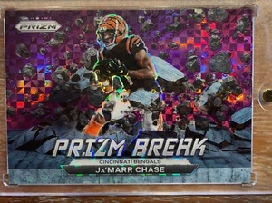 2022 Panini Prizm Ja'Marr Chase Prizm Break Purple Power /49 #PB-2 Bengals SP - Picture 1 of 7