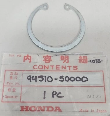 Clipe circular NOS genuíno Honda CT70 XL70 XR75 CL70 S65 50mm fabricante de equipamento original 94510-50000 - Imagem 1 de 3