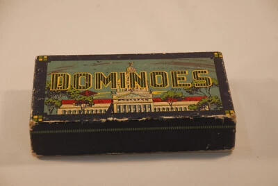 Rare Vintage 1950s HAL-SAM  DOMINOES Capital Building Set - Image 1 of 4