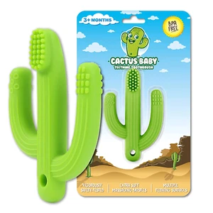 Cactus Baby Teething Toys for Babies 0-6 Months or 6-12 Months, Self-Soothing Pa - Picture 1 of 7