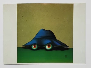 Sous Le Chapeau unter dem Hut von Selcuk Humorvolle französische Postkarte - Bild 1 von 2