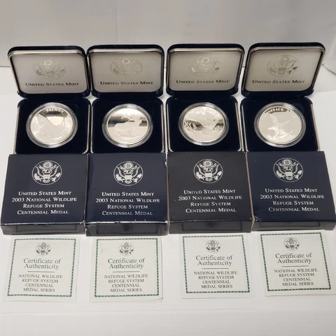 2003 US Mint National Wildlife Refuge Centennial - Complete Set of 4 - SKU-U2467 Cover