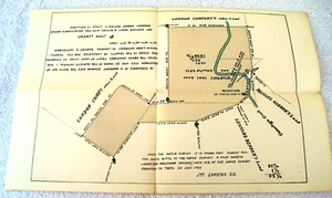 1760 John Lukens MAP of Pennsylvania Land Company in London. 1894 Reprint #16 - Picture 1 of 7