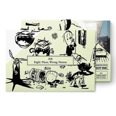 RM RIGHT PLACE,WRONG PERSON Solo 2nd Album WEVERSE Ver/QR Card+Foto Buch+4 Karte - Bild 1 von 4