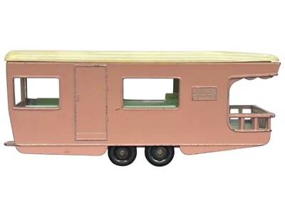 Remolque de colección Matchbox Lesney caravana #23 1965 diecast hecho en Inglaterra rosa Foto 1 de 4