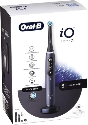 Oral-B iO 7W Brosse à Dents Electrique Sans Fil Connectée Noire Neuve Scellée - Photo 1/4