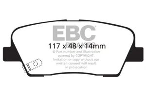 EBC Greenstuff Rear Brake Pads for Hyundai Santa Fe 2.2 TD (2010 > 13) - Picture 1 of 1