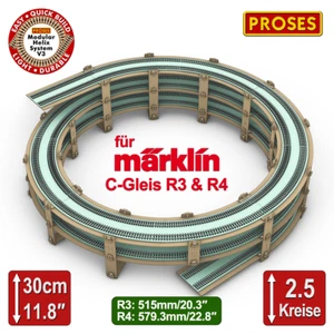 2.5 Kreis Gleiswendel für C-Gleis R3 & R4 / Helix for Marklin C-Track R3 & R4 - Bild 1 von 5