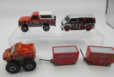 Lote de 5 camiones diecast Ford 1980 Hot Wheels Dodge Van McDonalds Kellogg's de colección + Foto 1 de 4
