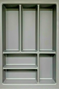 Besteckeinsatz BAM 45 mit 6 Fächern (B 35-40 x T 44-50 cm) für 45er Schubkasten - Bild 1 von 3