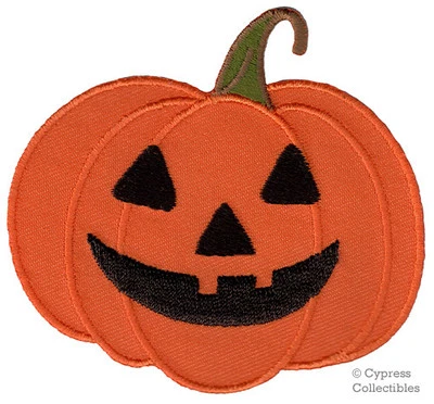 DECORACIÓN HALLOWEEN - PARCHE PLANCHADO JACK O'LANTERN aplique bordado CALABAZA Foto 1 de 3
