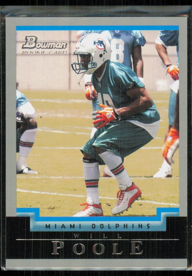 2004 Bowman Will Poole Rookie Miami Dolphins #251 - Image 1 of 2