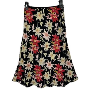 Vintage Loco Lindo Blumen Rock Damen Small 90s Y2K Midi Dark Cottage Coquette - Bild 1 von 10