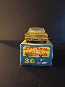 Matchbox #36C Opel Diplomat 1966 VN/ MINT  In Crisp Original E4 Box - Picture 1 of 19