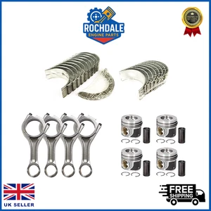 FITS JAGUAR LAND ROVER 204DTD 2.0 DIESEL ENGINE BEARINGS + PISTON & CONROD SET - Picture 1 of 6