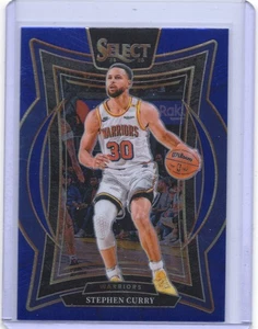 2024-25 Panini Select Basketball Stephen Curry Concourse Blue #7 - Warriors - Picture 1 of 2
