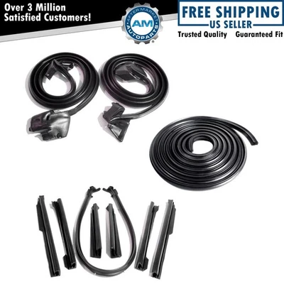 Juego de 10 sellos Weatherstrip para 69-72 GTO LeMans Tempest Convertible Foto 1 de 4