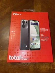 Total By Verizon Prepaid BLU View 5 4G (64GB) CDMA LTE Black | Sealed - Picture 1 of 3
