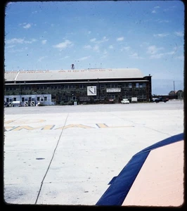 Small Plane in airport - 1950s Stereo Realist 3D Slide #1803 - Picture 1 of 3