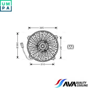 FAN RADIATOR PE7535 FOR CITROËN PEUGEOT 1253.G7 1253F0 1253F8 1253K2 1253K7 - Picture 1 of 6